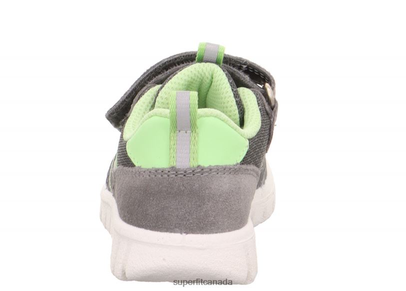 Superfit SPORT7 MINI - Sneakers low with Velcro Fastener Light Grey/Light Green Low Sneakers24FTT361