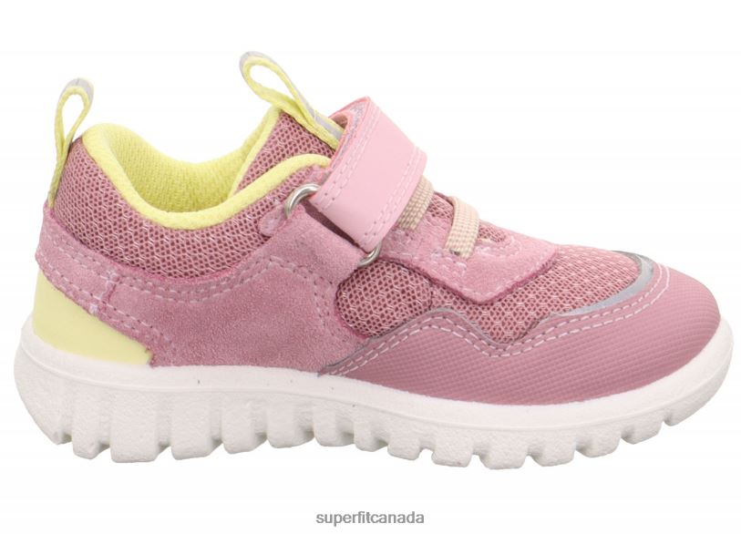Superfit SPORT7 MINI - Sneakers low with Velcro Fastener Pink/Yellow Low Sneakers24FTT290