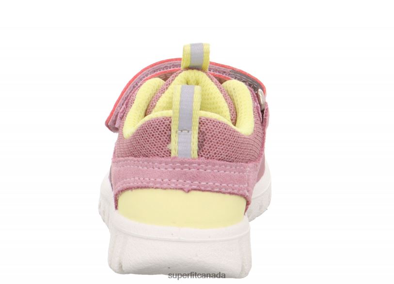 Superfit SPORT7 MINI - Sneakers low with Velcro Fastener Pink/Yellow Low Sneakers24FTT290