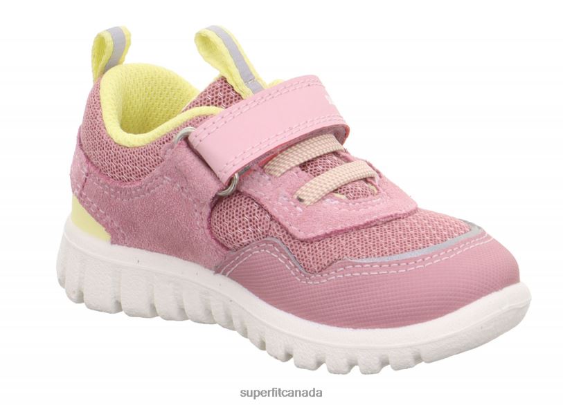 Superfit SPORT7 MINI - Sneakers low with Velcro Fastener Pink/Yellow Low Sneakers24FTT290