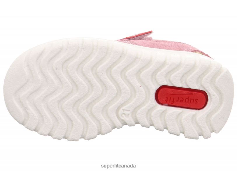 Superfit SPORT7 MINI - Sneakers low with Velcro Fastener Pink/Yellow Low Sneakers24FTT290