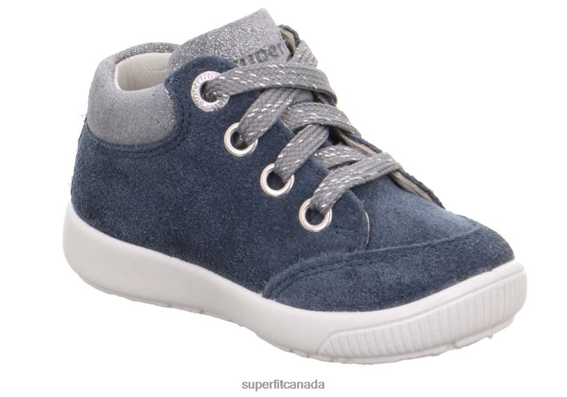 Superfit STARLIGHT - Sneakers low with Lacing Blue/Light grey Low Sneakers24FTT288