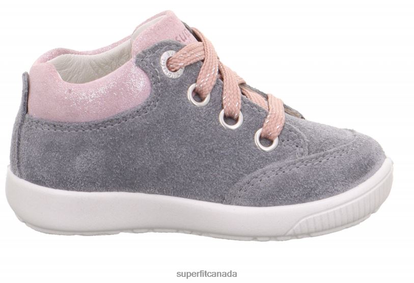 Superfit STARLIGHT - Sneakers low with Lacing Light Grey/Pink Low Sneakers24FTT326