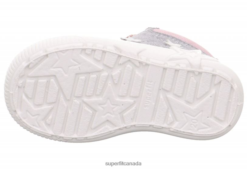 Superfit STARLIGHT - Sneakers low with Lacing Light Grey/Pink Low Sneakers24FTT326