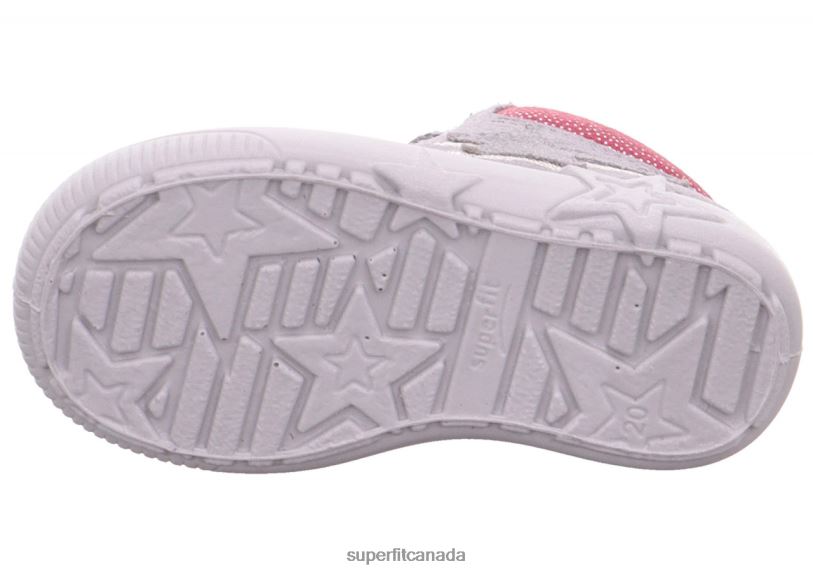 Superfit STARLIGHT - Sneakers low with Lacing Light Grey/Purple Low Sneakers24FTT391