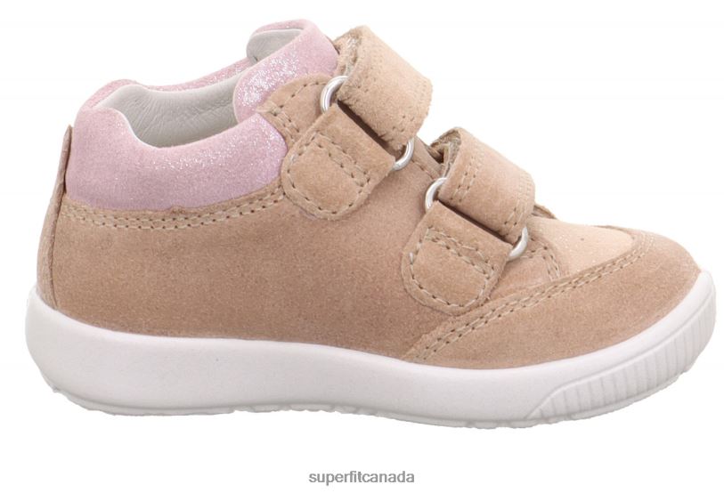 Superfit STARLIGHT - Sneakers low with Velcro Fastener Beige/Pink Low Sneakers24FTT239