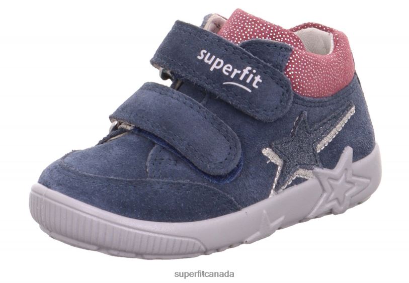 Superfit STARLIGHT - Sneakers low with Velcro Fastener Blue/Pink Low Sneakers24FTT386