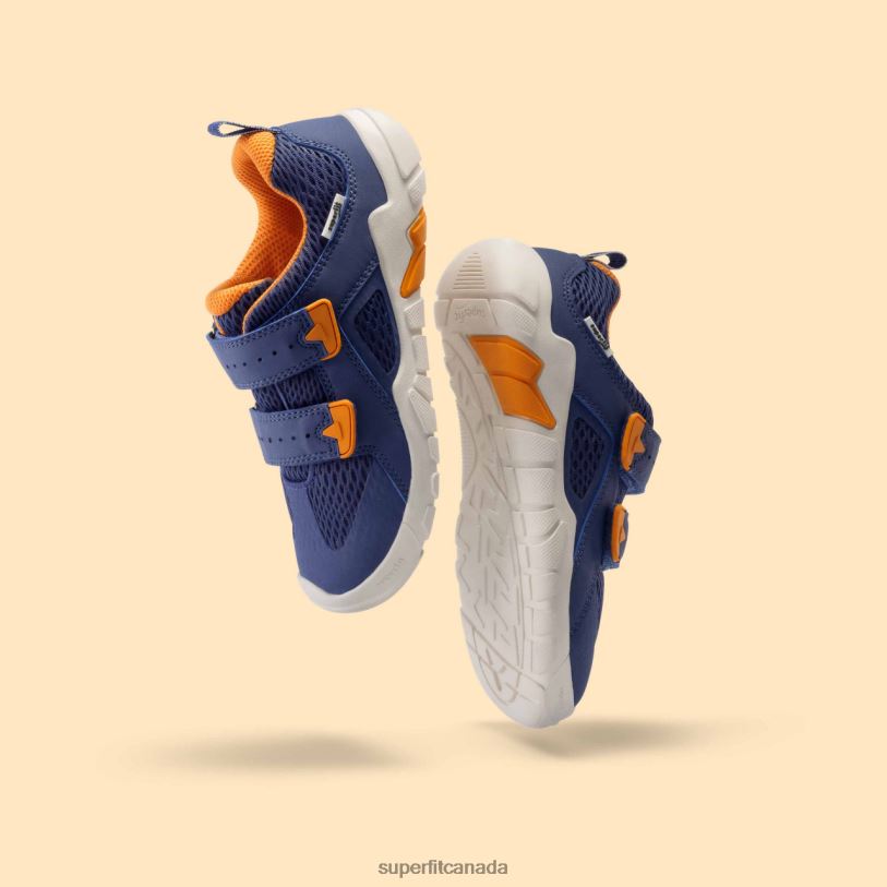 Superfit TRACE - Sneakers low with Velcro Fastener Blue/Orange Low Sneakers24FTT540