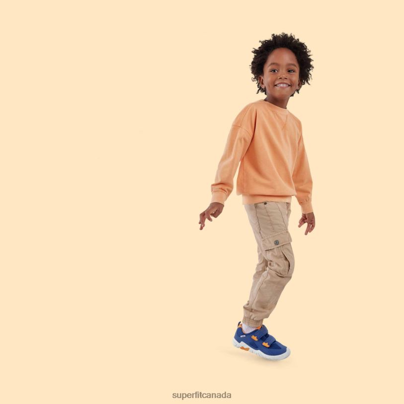 Superfit TRACE - Sneakers low with Velcro Fastener Blue/Orange Low Sneakers24FTT540