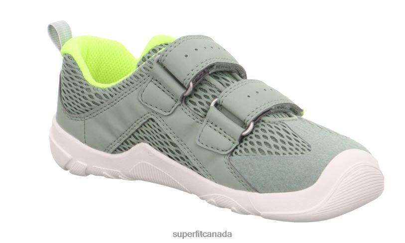 Superfit TRACE - Sneakers low with Velcro Fastener Light Green/Yellow Low Sneakers24FTT543