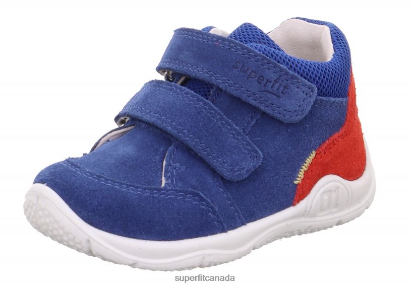 Superfit UNIVERSE - Sneakers low with Velcro Fastener Blue/Red Low Sneakers24FTT343