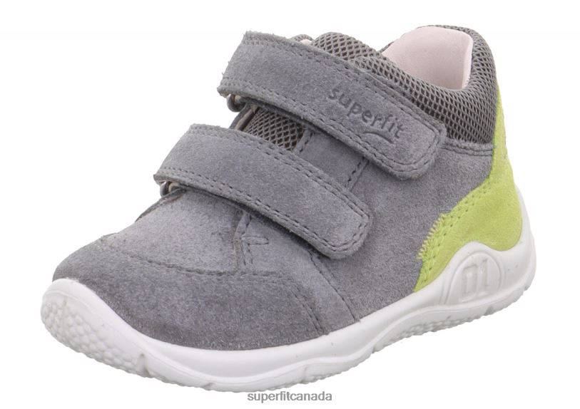 Superfit UNIVERSE - Sneakers low with Velcro Fastener Grey/Green Low Sneakers24FTT311