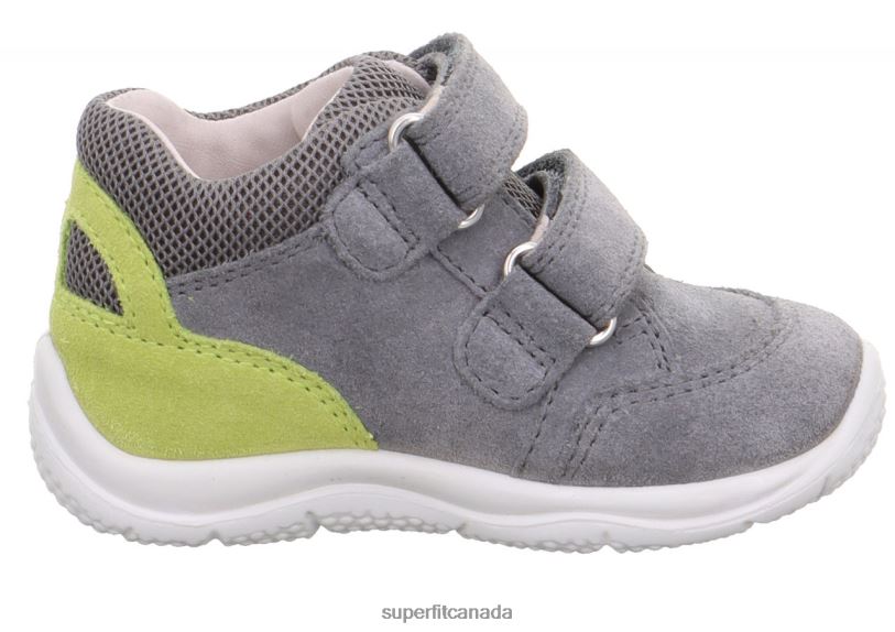 Superfit UNIVERSE - Sneakers low with Velcro Fastener Grey/Green Low Sneakers24FTT311