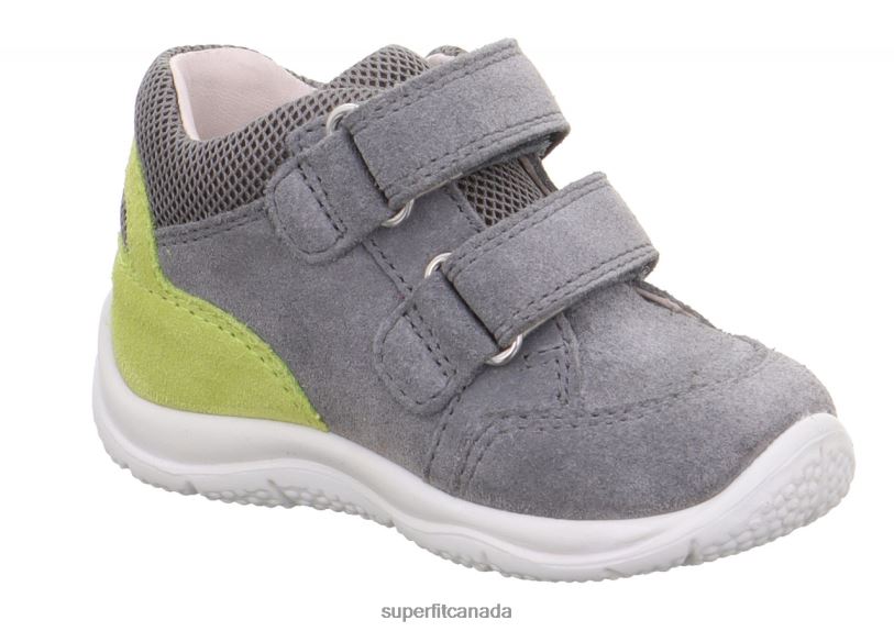 Superfit UNIVERSE - Sneakers low with Velcro Fastener Grey/Green Low Sneakers24FTT311