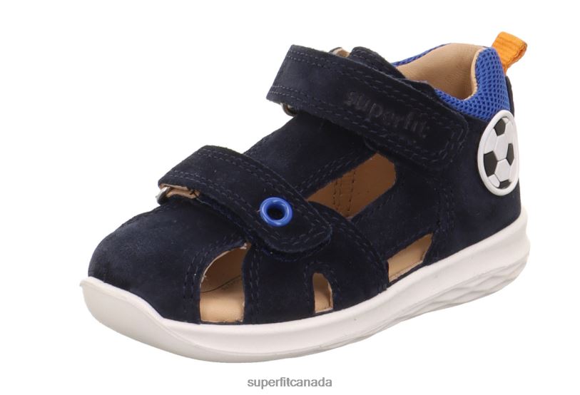 Superfit BUMBLEBEE - Sandal with Velcro Fastener Blue Sandals24FTT192