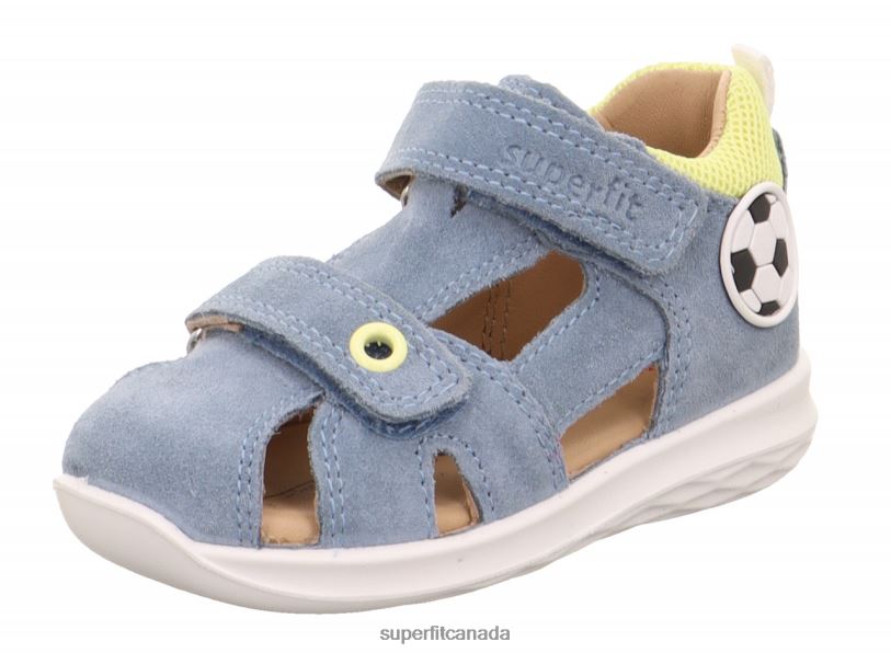 Superfit BUMBLEBEE - Sandal with Velcro Fastener Blue/Yellow Sandals24FTT195