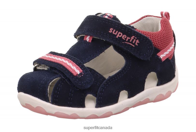 Superfit FANNI - Sandal with Velcro Fastener Blue/Pink Sandals24FTT173