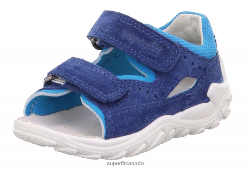Superfit FLOW - Sandal with Velcro Fastener Blue Sandals24FTT180