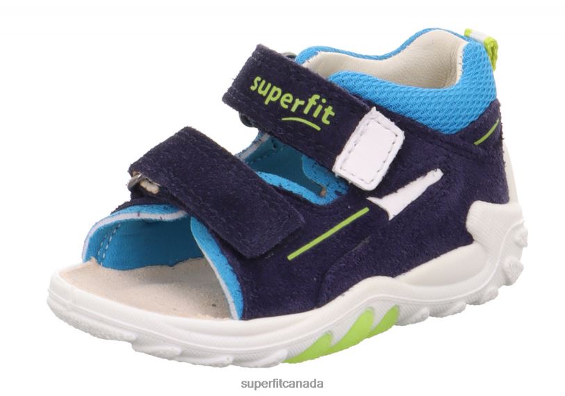 Superfit FLOW - Sandal with Velcro Fastener Blue/Turquoise Sandals24FTT166