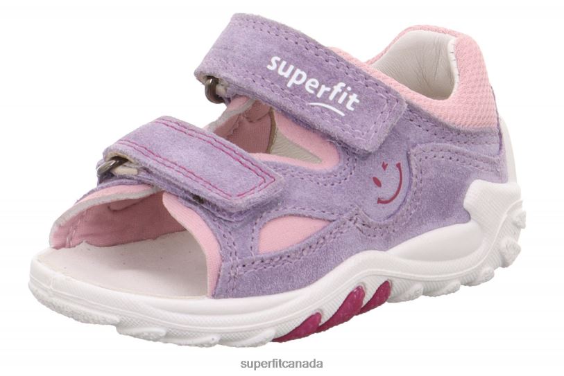 Superfit FLOW - Sandal with Velcro Fastener Purple/Pink Sandals24FTT184