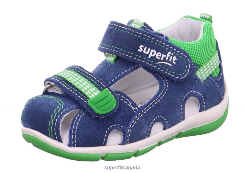 Superfit FREDDY - Sandal with Velcro Fastener Blue/Green Sandals24FTT232