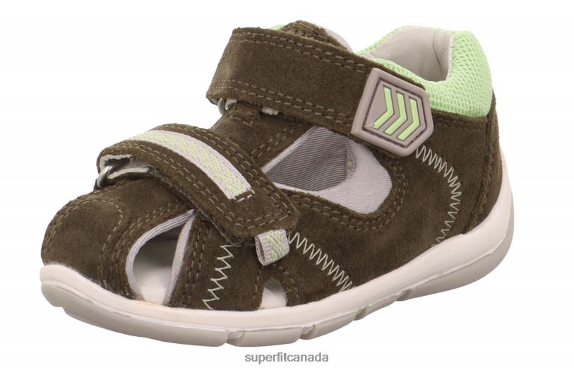Superfit FREDDY - Sandal with Velcro Fastener Green/Light Green Sandals24FTT168