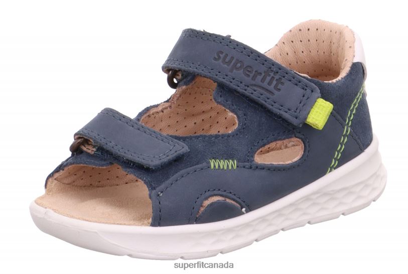 Superfit LAGOON - Sandal with Velcro Fastener Blue/Green Sandals24FTT219