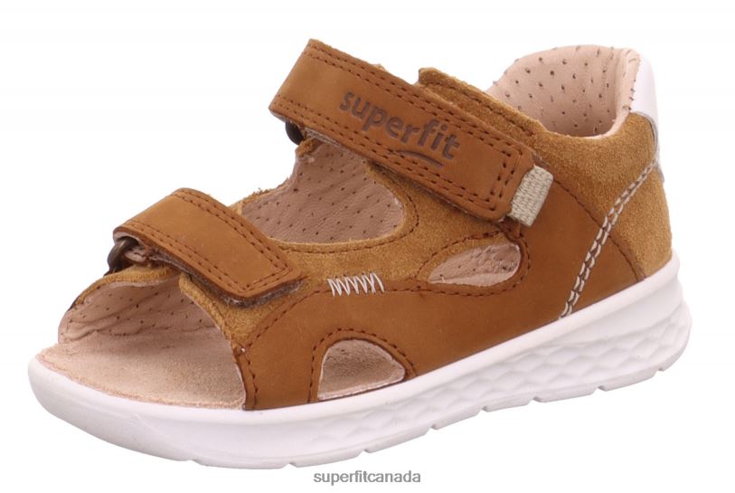 Superfit LAGOON - Sandal with Velcro Fastener Brown/Beige Sandals24FTT205