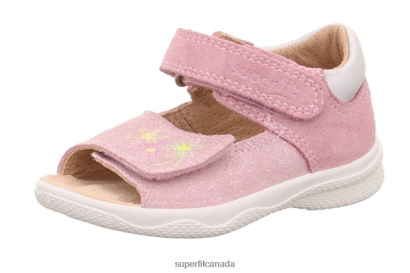 Superfit POLLY - Sandal with Velcro Fastener Pink/Silver Sandals24FTT183