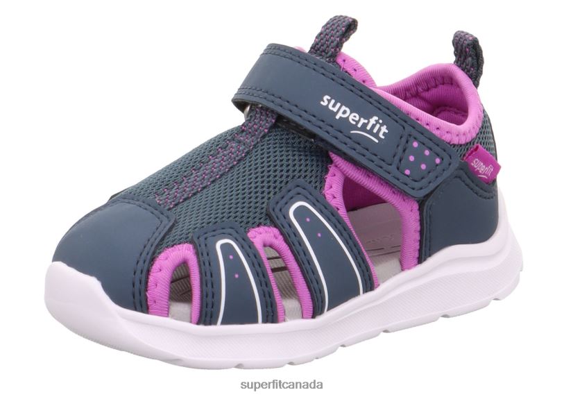 Superfit WAVE - Sandal with Velcro Fastener Blue/Purple Sandals24FTT193