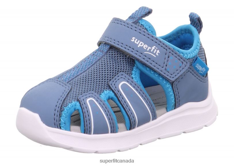 Superfit WAVE - Sandal with Velcro Fastener Blue/Turquoise Sandals24FTT175