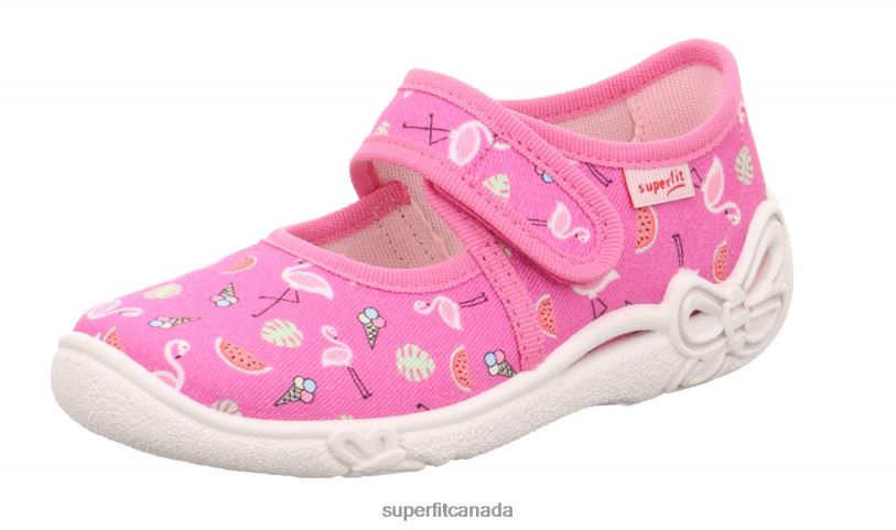 Superfit BELINDA - Slipper with Velcro Fastener Pink/Multicoloured Slippers24FTT80