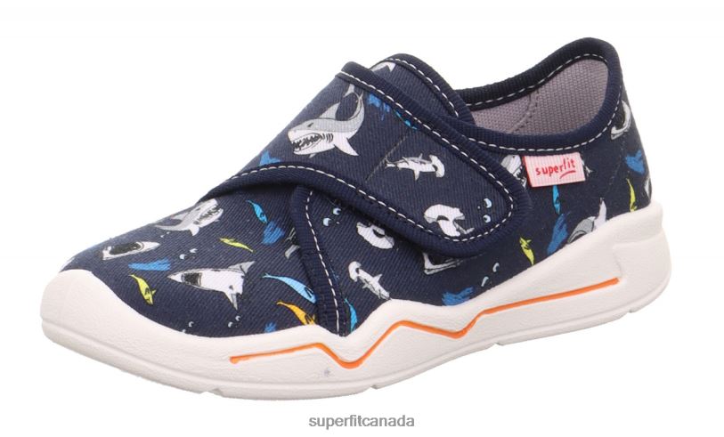 Superfit BENNY - Slipper with Velcro Fastener Blue/Multicoloured Slippers24FTT12