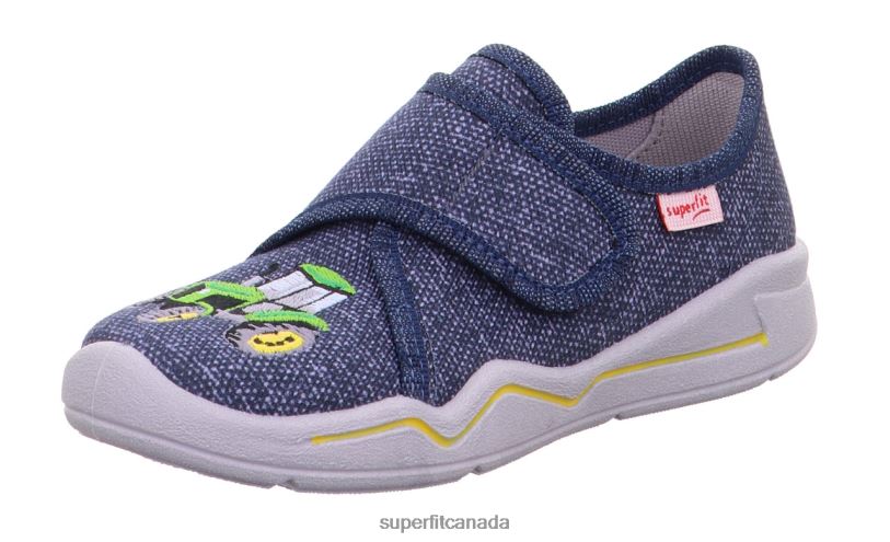 Superfit BENNY - Slipper with Velcro Fastener Blue Slippers24FTT46