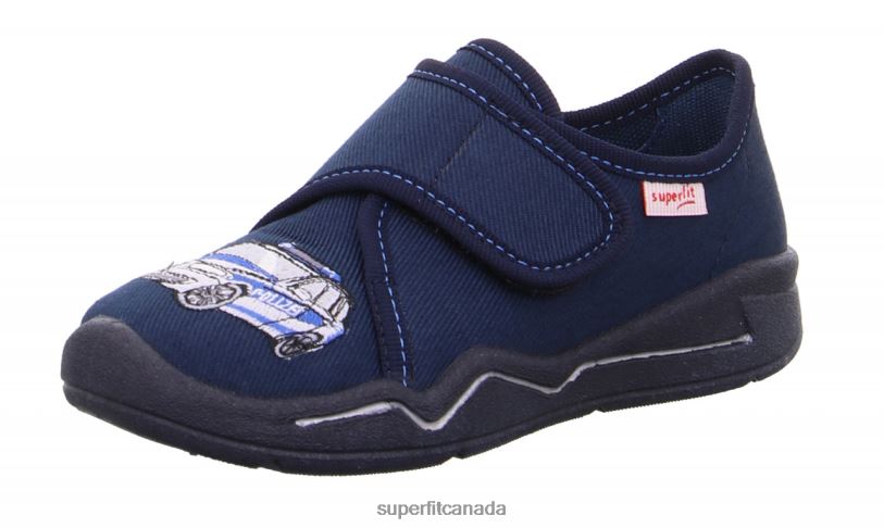 Superfit BENNY - Slipper with Velcro Fastener Blue/White Slippers24FTT72