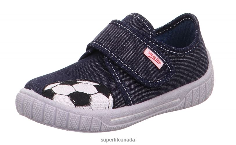 Superfit BILL - Slipper with Velcro Fastener Blue/White Slippers24FTT14