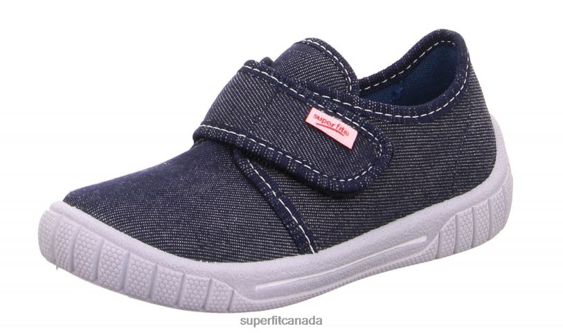 Superfit BILL - Slipper with Velcro Fastener Blue/White Slippers24FTT48