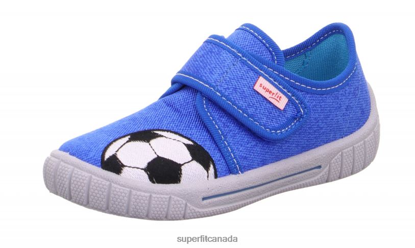 Superfit BILL - Slipper with Velcro Fastener Blue/White Slippers24FTT96