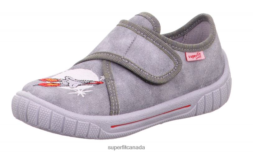 Superfit BILL - Slipper with Velcro Fastener Grey Slippers24FTT138