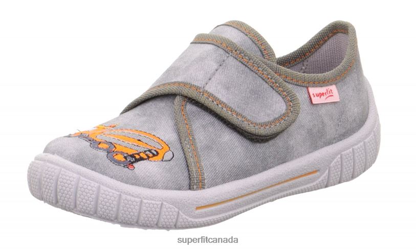Superfit BILL - Slipper with Velcro Fastener Grey Slippers24FTT39