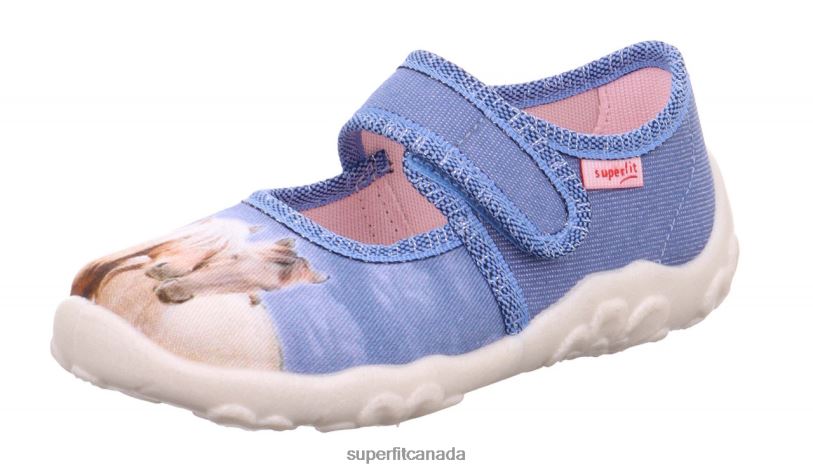 Superfit BONNY - Slipper with Velcro Fastener Blue/Multicoloured Slippers24FTT145