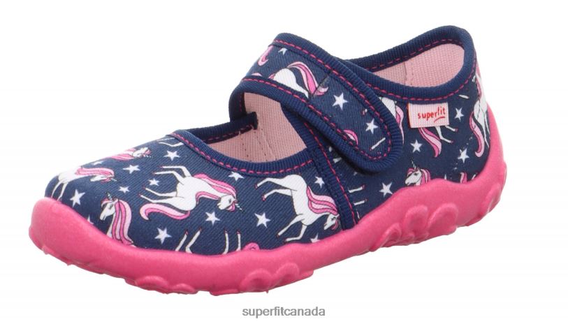 Superfit BONNY - Slipper with Velcro Fastener Blue/Multicoloured Slippers24FTT3