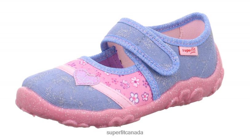 Superfit BONNY - Slipper with Velcro Fastener Blue/Pink Slippers24FTT131