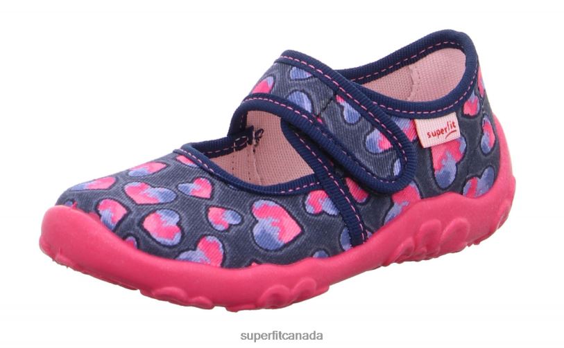 Superfit BONNY - Slipper with Velcro Fastener Blue/Pink Slippers24FTT159