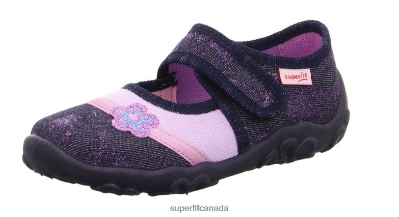 Superfit BONNY - Slipper with Velcro Fastener Blue/Purple Slippers24FTT108