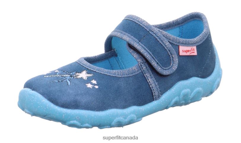 Superfit BONNY - Slipper with Velcro Fastener Blue Slippers24FTT106