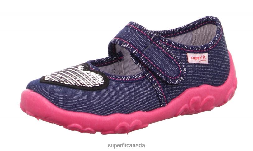 Superfit BONNY - Slipper with Velcro Fastener Blue Slippers24FTT128