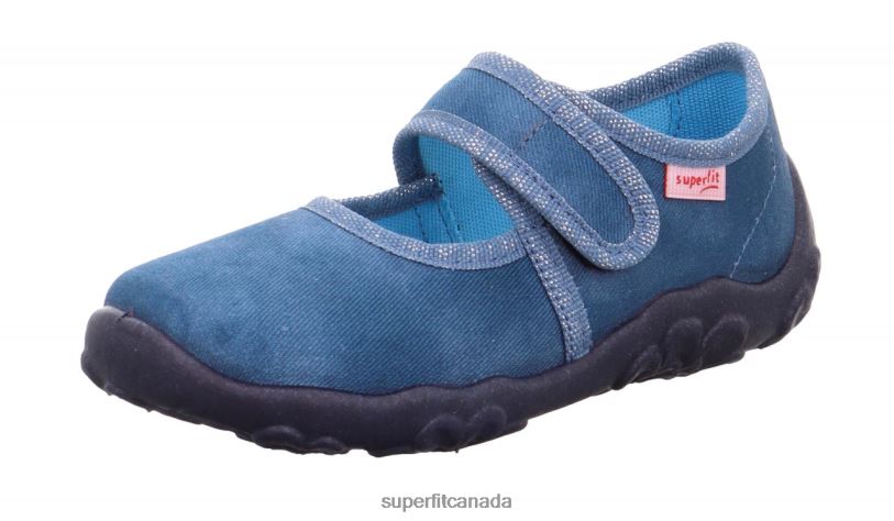 Superfit BONNY - Slipper with Velcro Fastener Blue Slippers24FTT146
