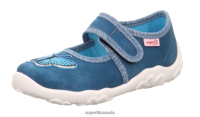 Superfit BONNY - Slipper with Velcro Fastener Blue Slippers24FTT23
