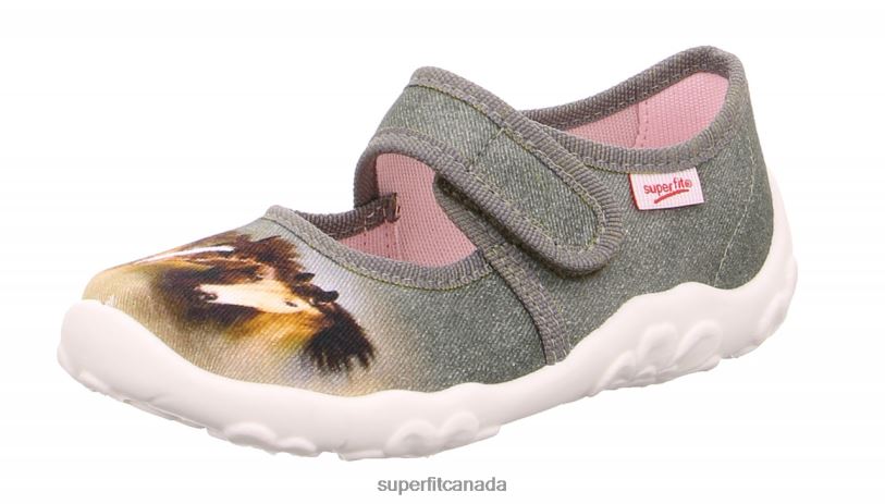 Superfit BONNY - Slipper with Velcro Fastener Green Slippers24FTT90